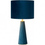 Lampa stołowa niebieska Lucide | Glamour i elegancja
