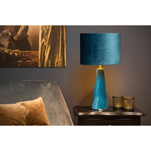 Lampa stołowa niebieska Lucide | Glamour i elegancja