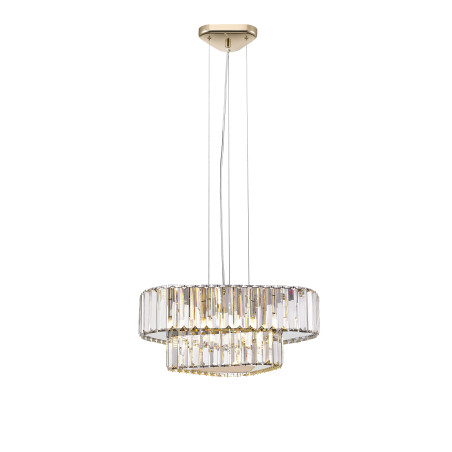 Lampa wisząca ZumaLine Helios - Kryształowa, Złota, 44cm