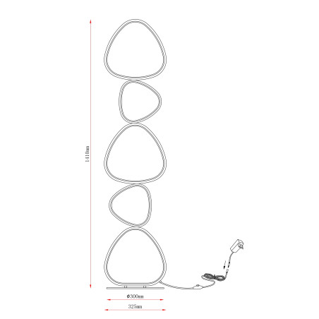 Lampa podłogowa Huron LED ZumaLine | Nowoczesny design