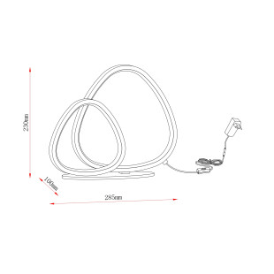 Lampa stołowa Huron LED beżowa ZumaLine | Nowoczesny design