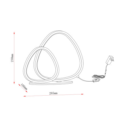 Lampa stołowa Huron LED beżowa ZumaLine | Nowoczesny design