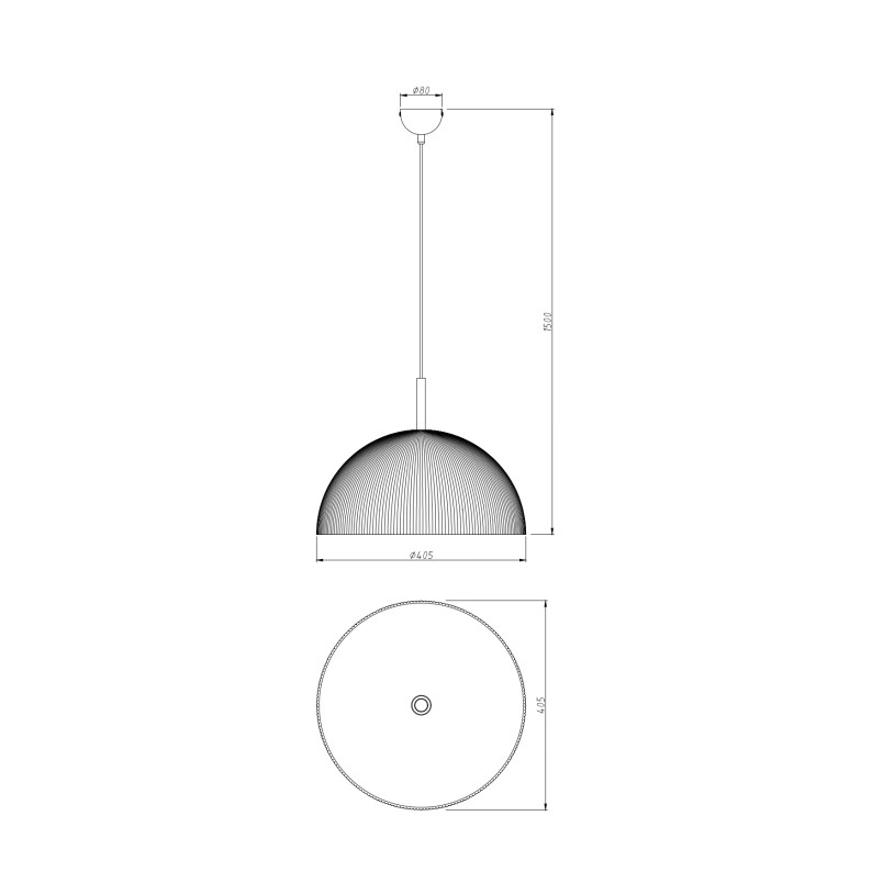 Lampa Isluna ZumaLine - Ryflowana półkula, beżowa
