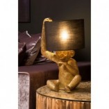 Lampa stołowa Małpka Gust | Lucide - Czarna, Art Deco