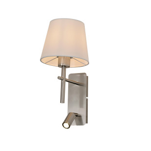 Kinkiet Luna ZumaLine - Biały/Srebrny | Elegancki design