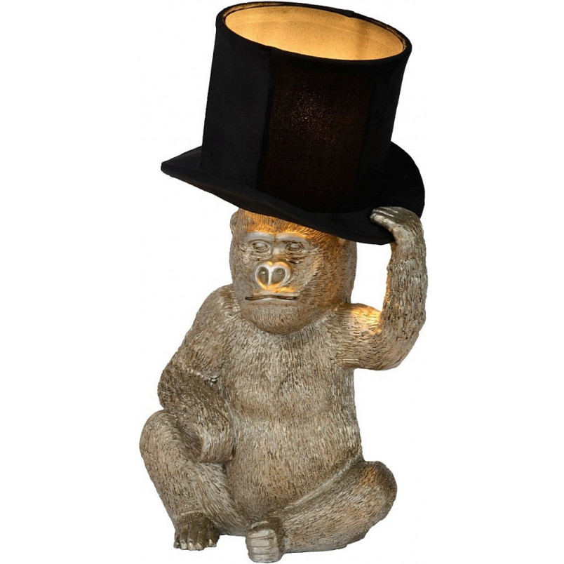 Lampa stołowa "Małpka" Gust - czarno-srebrna | Lucide