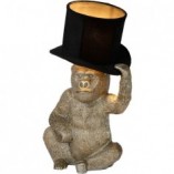 Lampa stołowa "Małpka" Gust - czarno-srebrna | Lucide