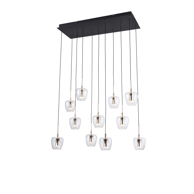 Lampa wisząca ZumaLine Nelson - 11 punktów, szkło, LED