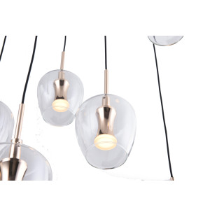 Lampa wisząca ZumaLine Nelson - 11 punktów, szkło, LED