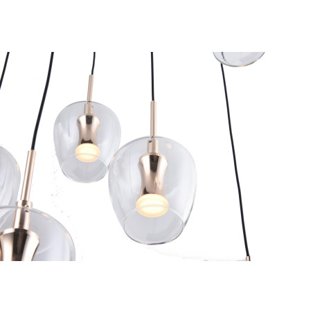 Lampa wisząca ZumaLine Nelson - 11 punktów, szkło, LED