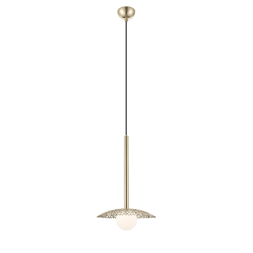 Lampa wisząca Nicosia ZumaLine - złota, szkło, glamour