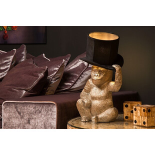 Lampa stołowa "Małpka" Gust - czarno-srebrna | Lucide