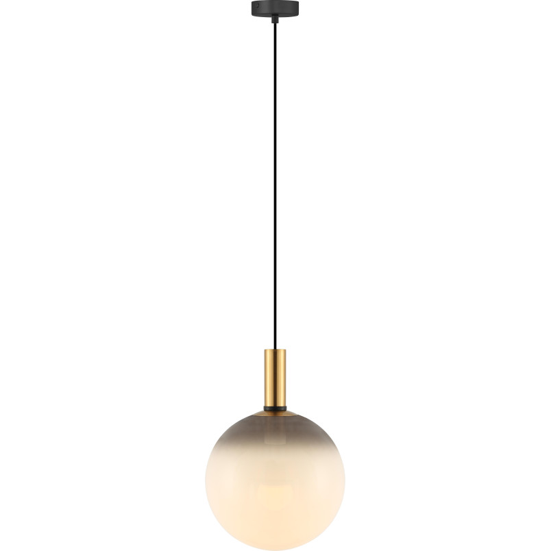 Lampa wisząca ZumaLine Nua: szklana kula, opal/złoty