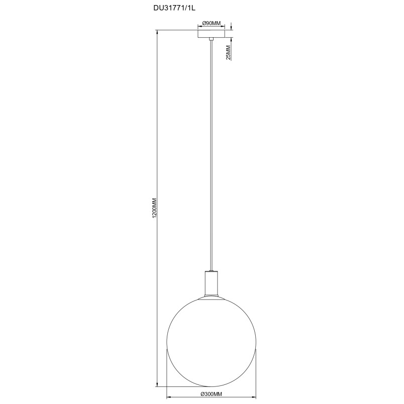 Lampa wisząca ZumaLine Nua: szklana kula, opal/złoty