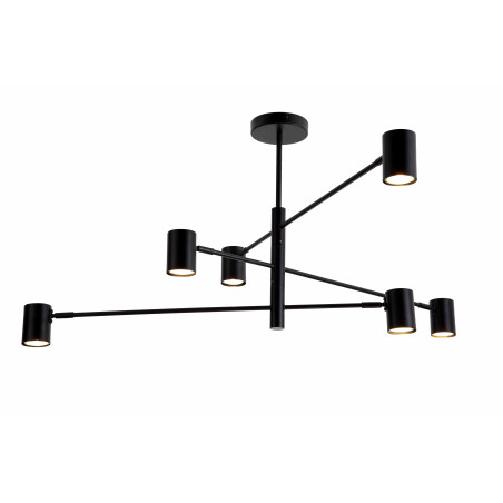 Lampa Sufitowa Pedro ZumaLine | 6 punktów, Czarna