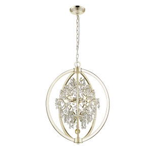 Lampa wisząca ZumaLine Pena | Kryształowa, Glamour, 46cm