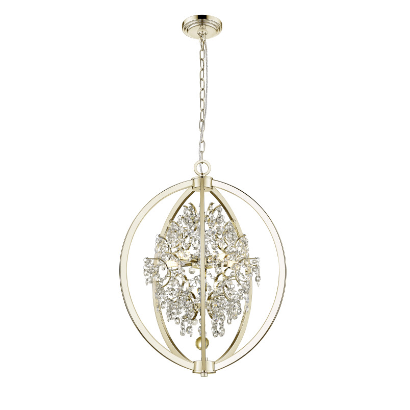 Lampa wisząca ZumaLine Pena | Kryształowa, Glamour, 46cm