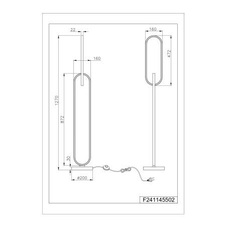 Lampa podłogowa Ravon LED | ZumaLine - Nowoczesny design
