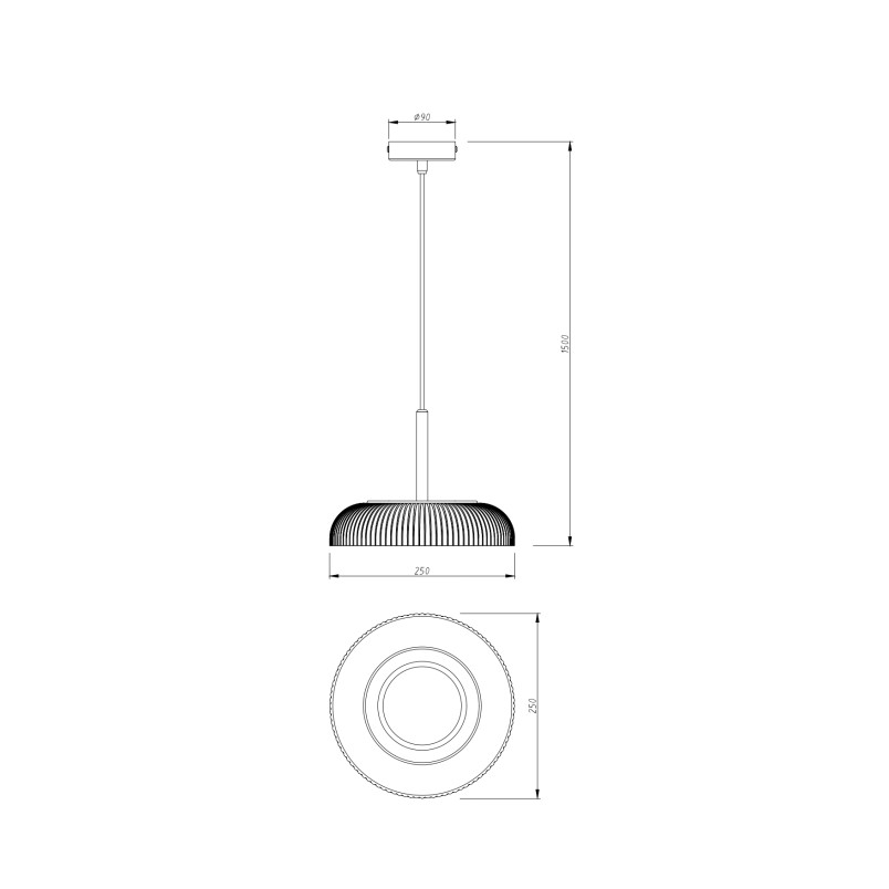Lampa wisząca retro Solvia - ZumaLine, szara