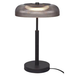 Lampa stołowa retro Solvia ZumaLine | Szara, LED 25cm
