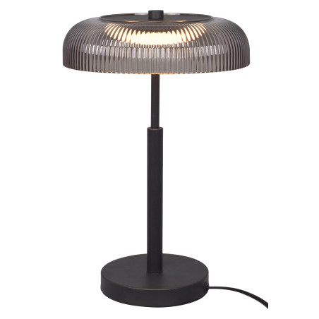 Lampa stołowa retro Solvia ZumaLine | Szara, LED 25cm