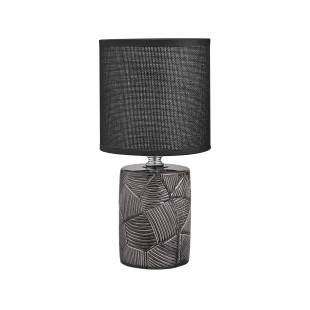 Lampa stołowa ZumaLine HS9070 - Czarna, ceramiczna