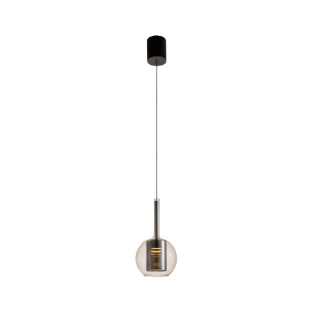 Lampa wisząca ZumaLine Tagna - Szkło dymione, LED