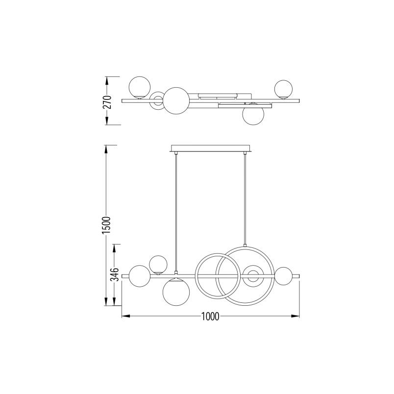 Lampa wisząca Taremi LED 100cm | ZumaLine - Design i światło