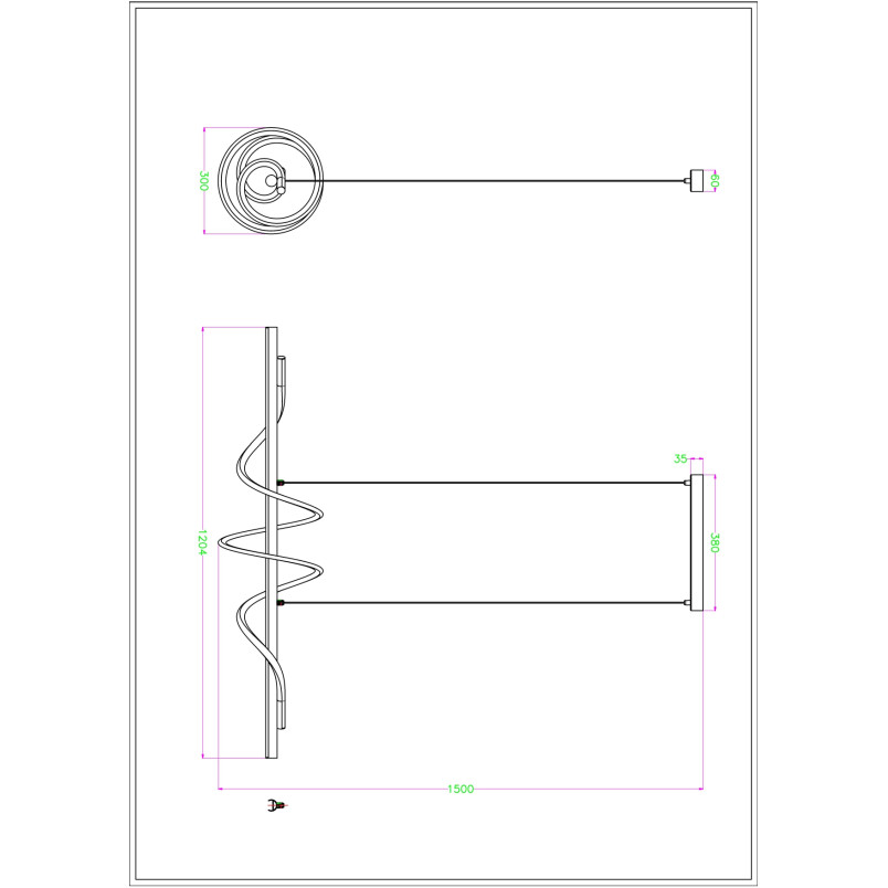 Lampa wisząca Velenne ZumaLine - Nowoczesny design, 120cm