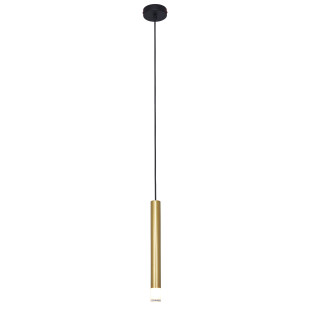 Lampa wisząca tuba Velic 9cm złota ZumaLine | Sklep meblowy