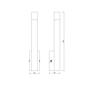 Kinkiet Velic czarny ZumaLine - Minimalistyczny design