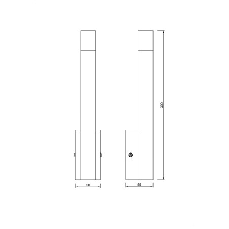 Kinkiet Velic czarny ZumaLine - Minimalistyczny design
