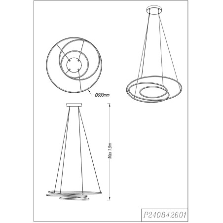 Lampa wisząca Zephyra LED ZumaLine | Nowoczesny design