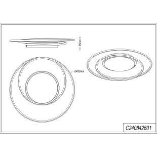 Plafon LED Zephyra ZumaLine | Nowoczesny design, 43cm