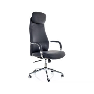 Fotel biurowy Signal Q-05 - Eko Skóra, Czarny - Komfort i Design