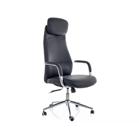 Fotel biurowy Signal Q-05 - Eko Skóra, Czarny - Komfort i Design