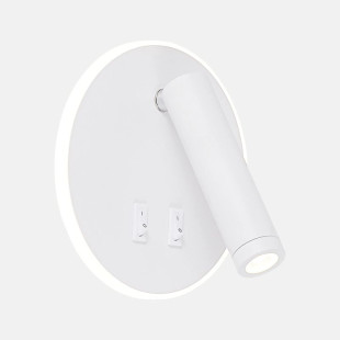 Kinkiet Circa LED biały ZumaLine - Minimalistyczny design