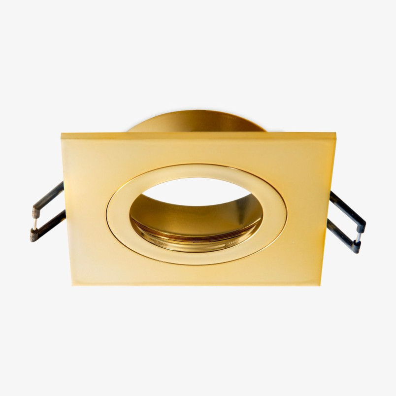 Downlight kwadratowy Finn złoty ZumaLine | Oczko podtynkowe