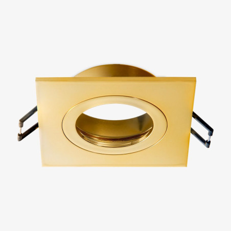 Downlight kwadratowy Finn złoty ZumaLine | Oczko podtynkowe