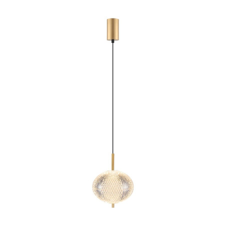 Lampa wisząca ZumaLine Galatea LED - złota, glamour