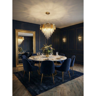 Lampa wisząca kryształowa Astra ZumaLine | 52cm | Styl glamour
