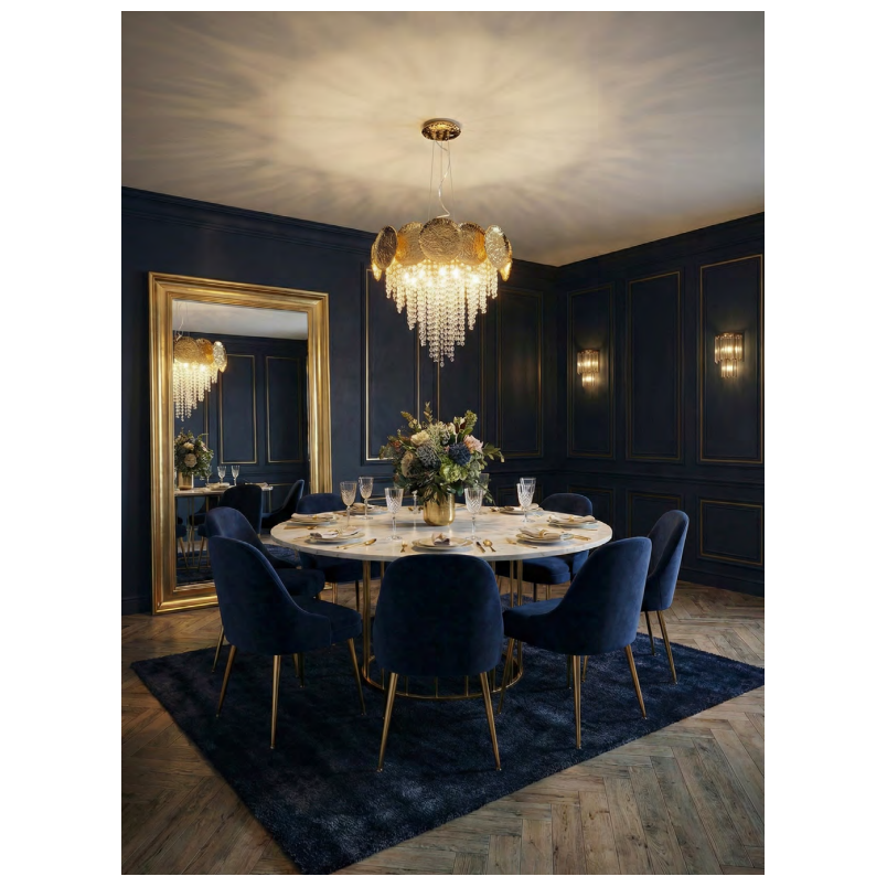 Lampa wisząca kryształowa Astra ZumaLine | 52cm | Styl glamour