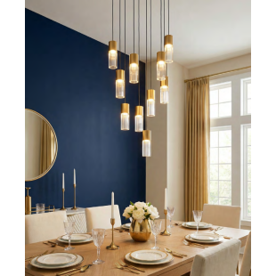 Lampa wisząca ZumaLine Iggly | 10 punktów, LED, 45cm