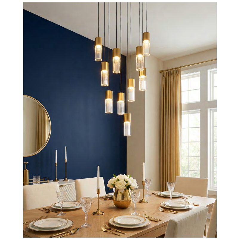 Lampa wisząca ZumaLine Iggly | 10 punktów, LED, 45cm