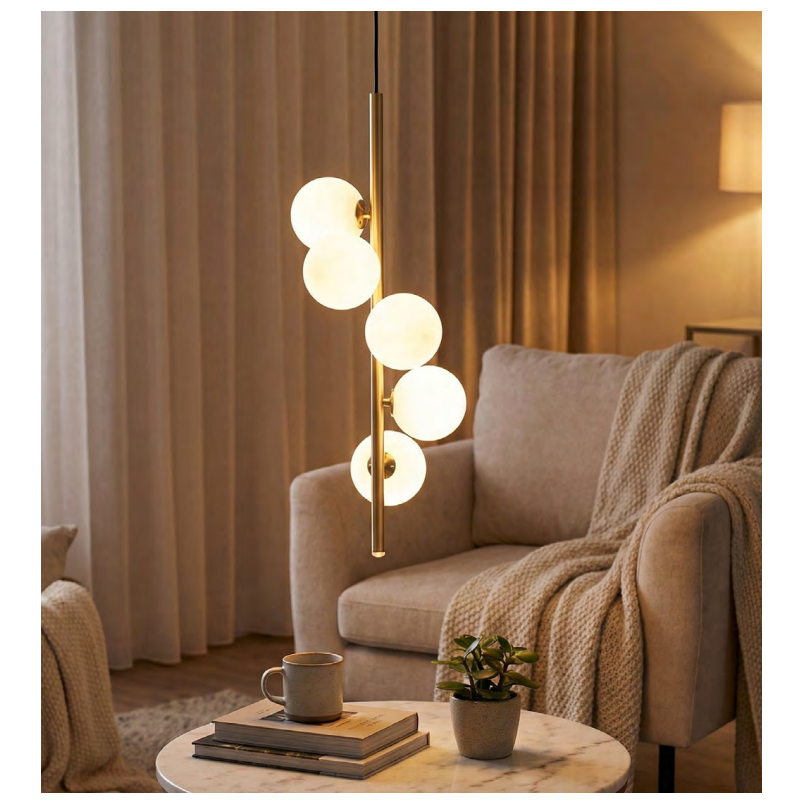Lampa wisząca Ali - szkło, kula | ZumaLine - Cena 699 zł