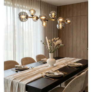 Lampa wisząca ZumaLine Serenity - Szkło, Złoto | Sklep z meblami