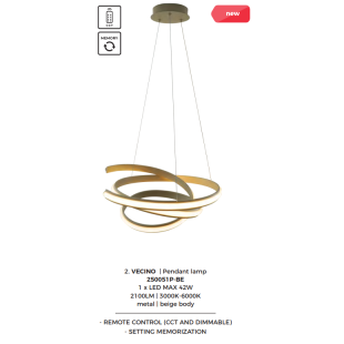 Lampa wisząca Vecino LED ZumaLine | Nowoczesny design, 51cm