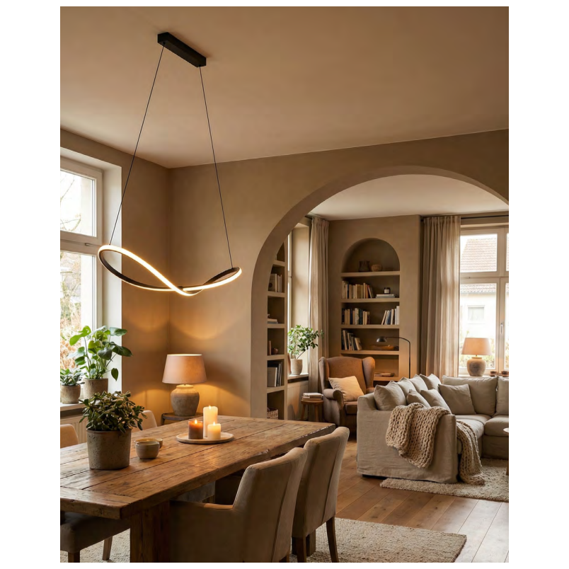Lampa wisząca ZumaLine Rosentra LED | Nowoczesny design