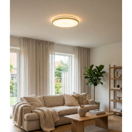 Plafon LED ZumaLine Bove 50cm - Złoty, Regulacja Barwy