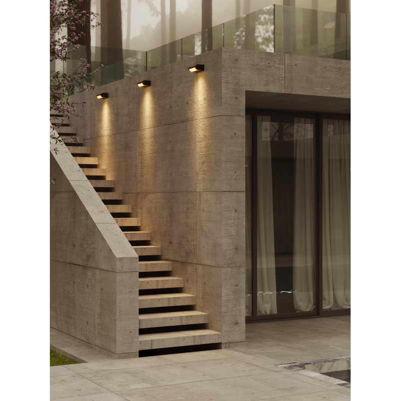 Maxlight W0462 Lampa Zewnętrzna Solden 12W Czarna Ip65 MaxLight
